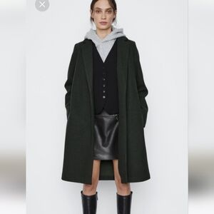 Zara dark green coat
